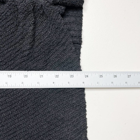Astr V-Neck Surplice Wrap Knit Sweater Crossover Black Size M Long Sleeve - Picture 7 of 9